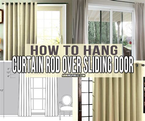 how to hang curtains on metal door